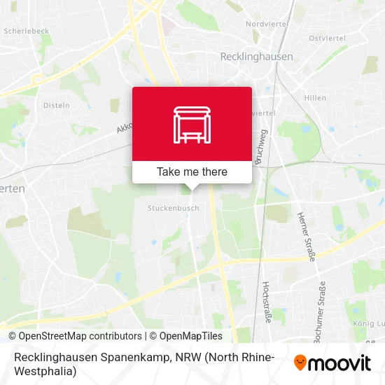 Карта Recklinghausen Spanenkamp