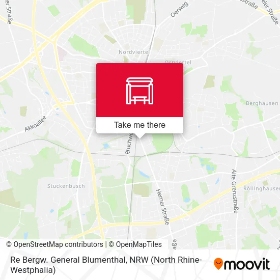 Карта Re Bergw. General Blumenthal