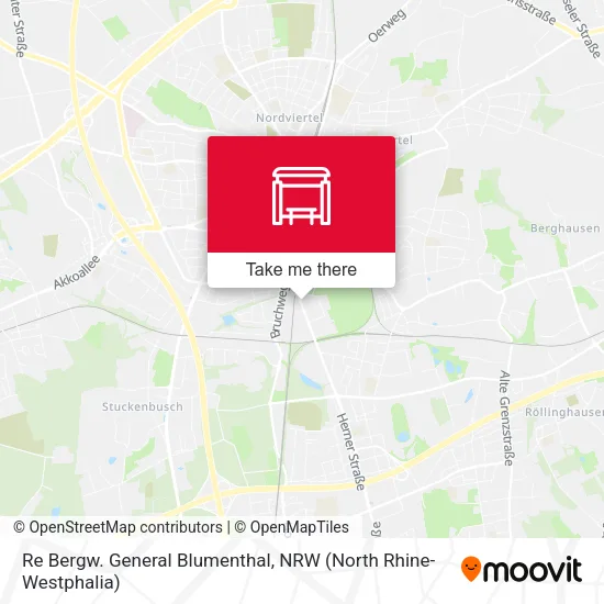 Карта Re Bergw. General Blumenthal