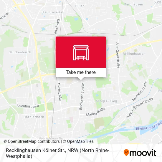 Карта Recklinghausen Kölner Str.