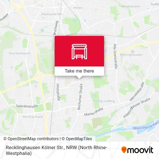 Карта Recklinghausen Kölner Str.