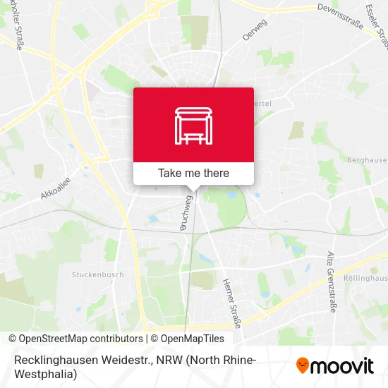 Карта Recklinghausen Weidestr.