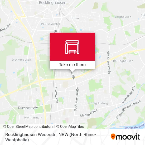 Recklinghausen Weserstr. map