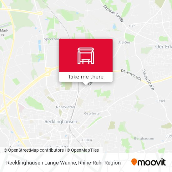 Recklinghausen Lange Wanne map