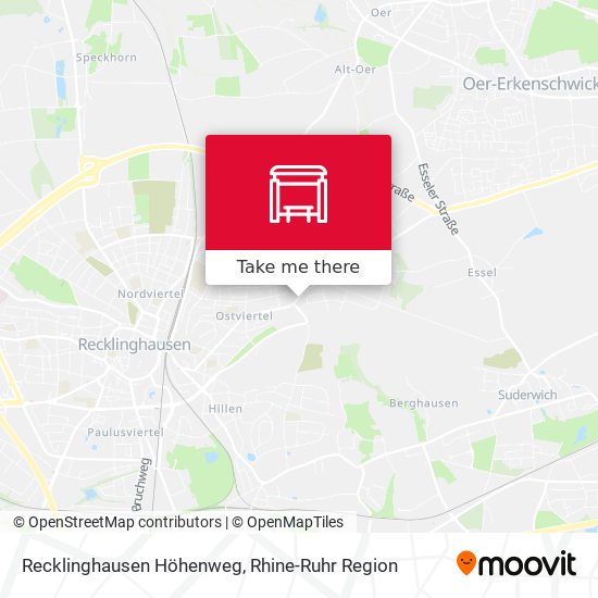 Recklinghausen Höhenweg map