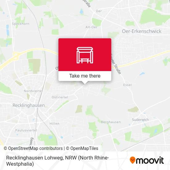 Recklinghausen Lohweg map
