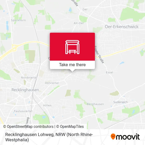 Recklinghausen Lohweg map