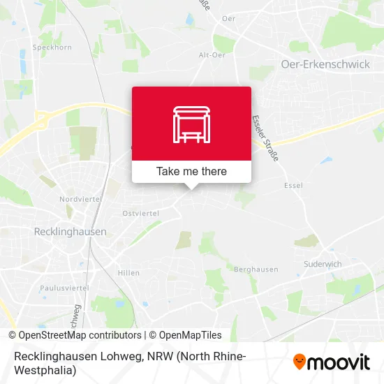 Recklinghausen Lohweg map