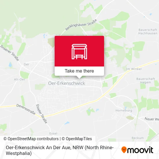 Карта Oer-Erkenschwick An Der Aue