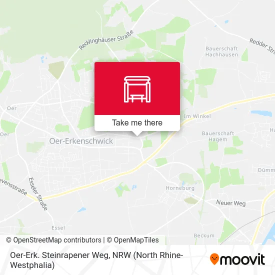 Карта Oer-Erk. Steinrapener Weg