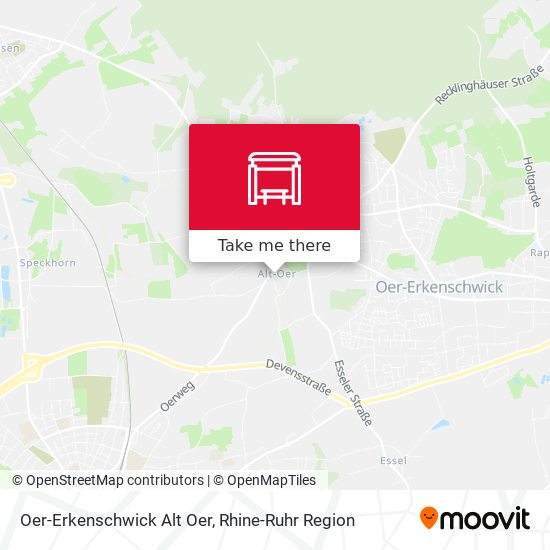 Oer-Erkenschwick Alt Oer map
