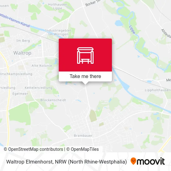 Waltrop Elmenhorst map