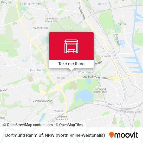 Карта Dortmund Rahm Bf