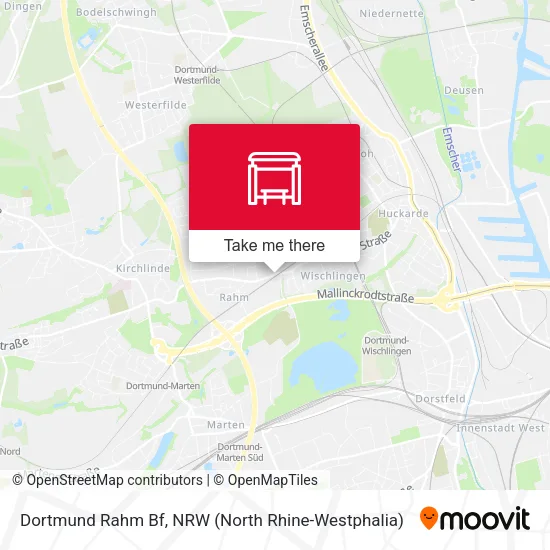 Карта Dortmund Rahm Bf