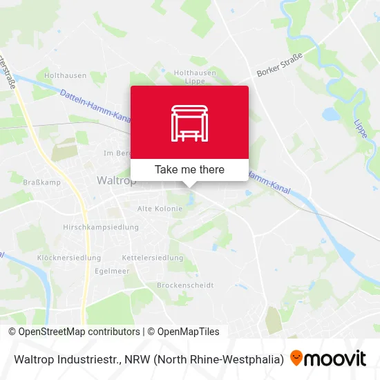 Waltrop Industriestr. map