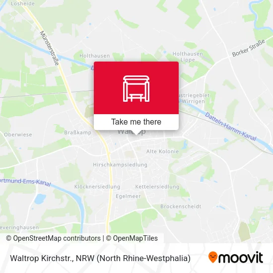 Карта Waltrop Kirchstr.