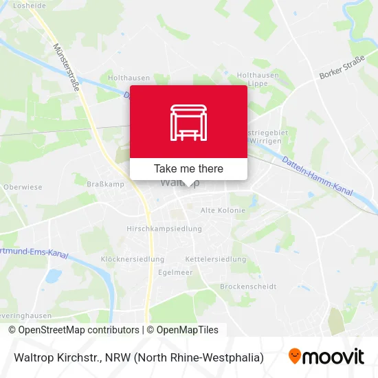 Карта Waltrop Kirchstr.