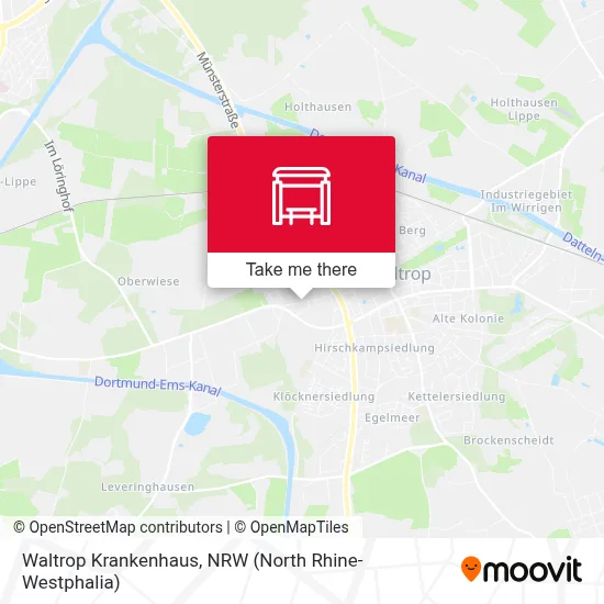 Waltrop Krankenhaus map