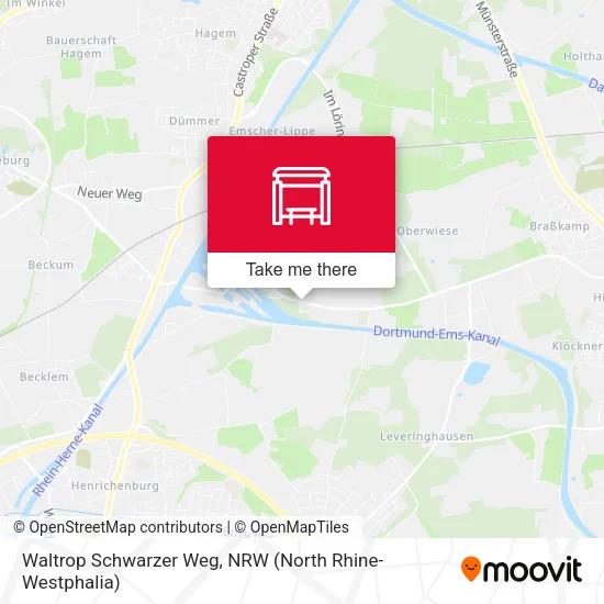 Карта Waltrop Schwarzer Weg