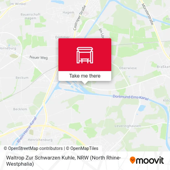 Карта Waltrop Zur Schwarzen Kuhle
