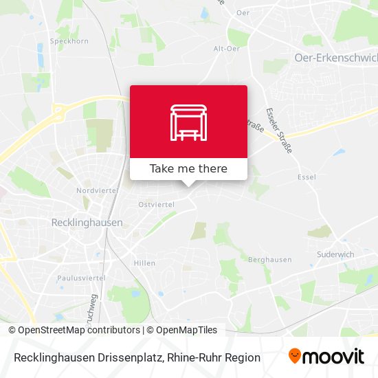 Recklinghausen Drissenplatz map