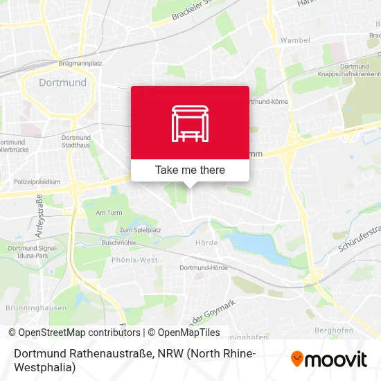 Dortmund Rathenaustraße map