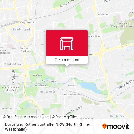 Карта Dortmund Rathenaustraße