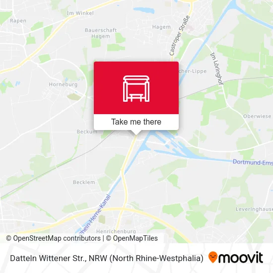 Карта Datteln Wittener Str.