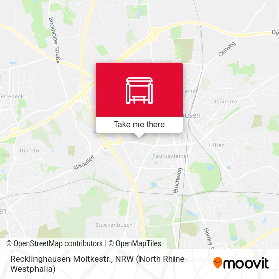 Карта Recklinghausen Moltkestr.
