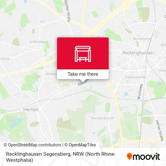 Карта Recklinghausen Segensberg