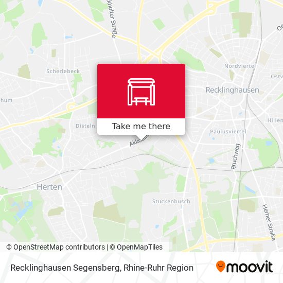 Recklinghausen Segensberg map