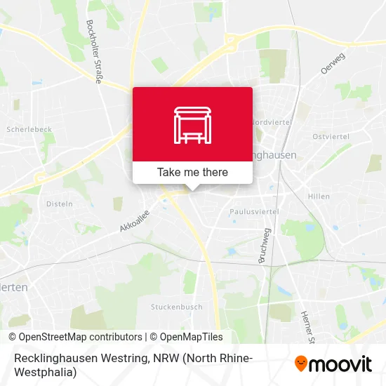 Recklinghausen Westring map