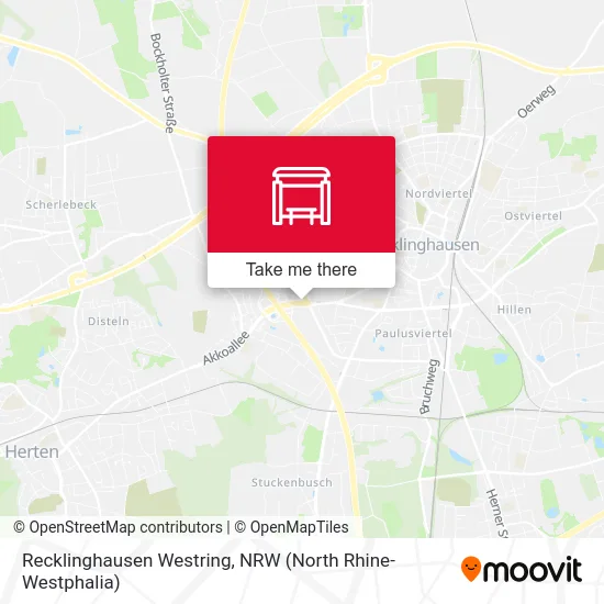Recklinghausen Westring map