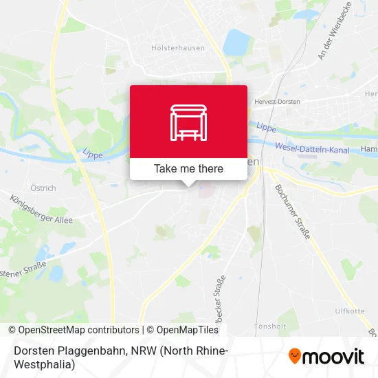 Dorsten Plaggenbahn map