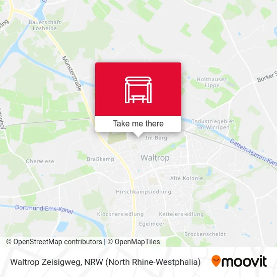 Карта Waltrop Zeisigweg
