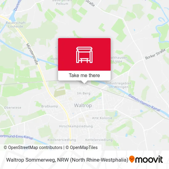 Waltrop Sommerweg map