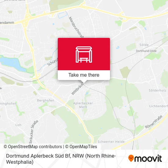 Dortmund Aplerbeck Süd Bf map