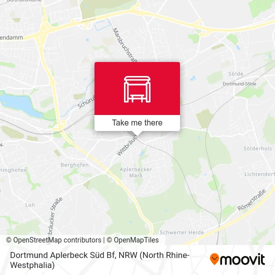 Dortmund Aplerbeck Süd Bf map
