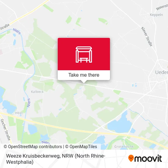 Weeze Kruisbeckerweg map