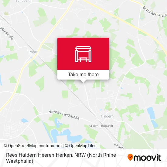 Карта Rees Haldern Heeren-Herken