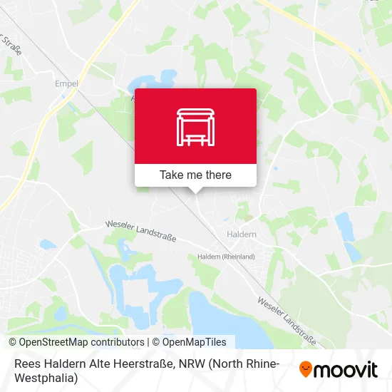 Карта Rees Haldern Alte Heerstraße