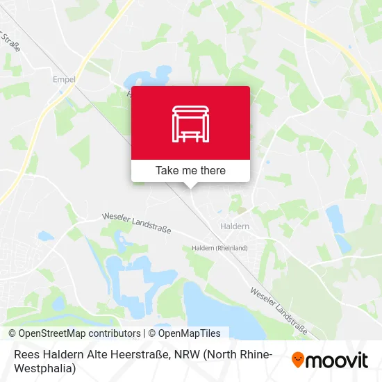 Карта Rees Haldern Alte Heerstraße