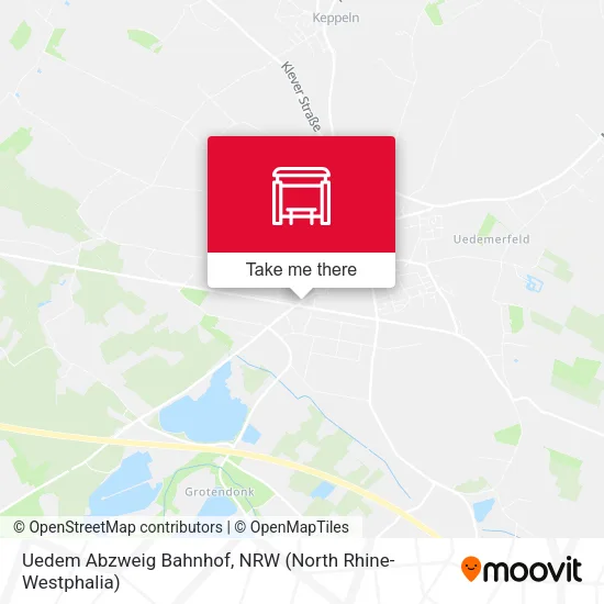 Карта Uedem Abzweig Bahnhof