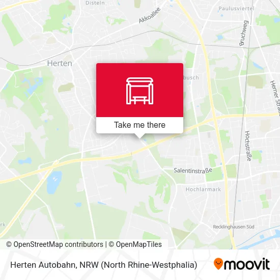 Карта Herten Autobahn