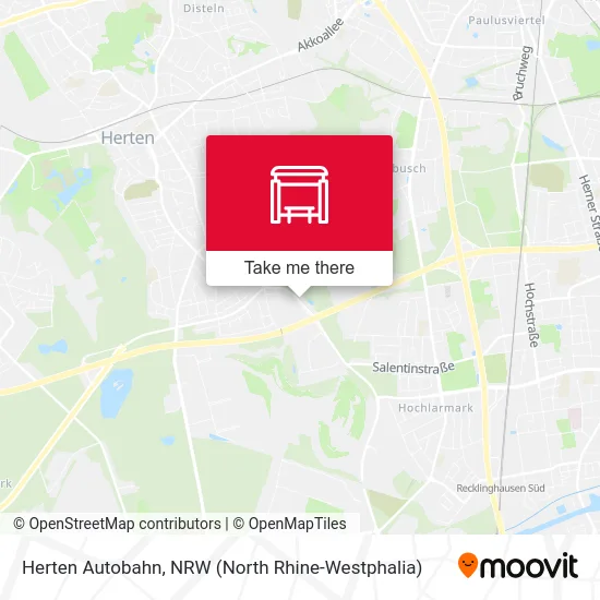 Карта Herten Autobahn