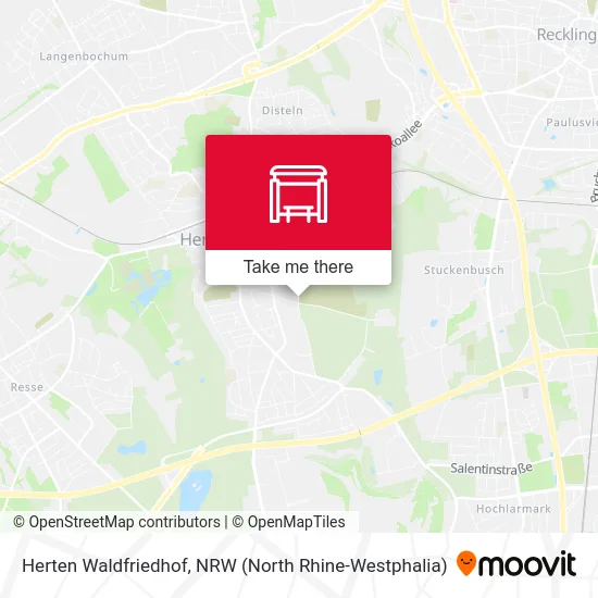 Herten Waldfriedhof map