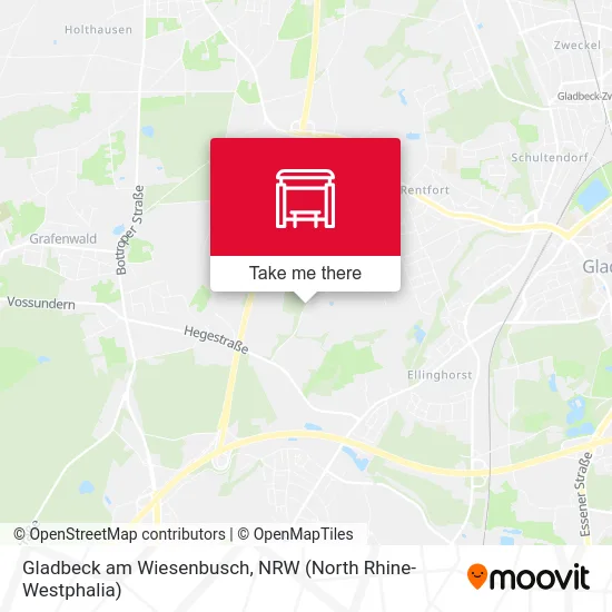 Gladbeck am Wiesenbusch map
