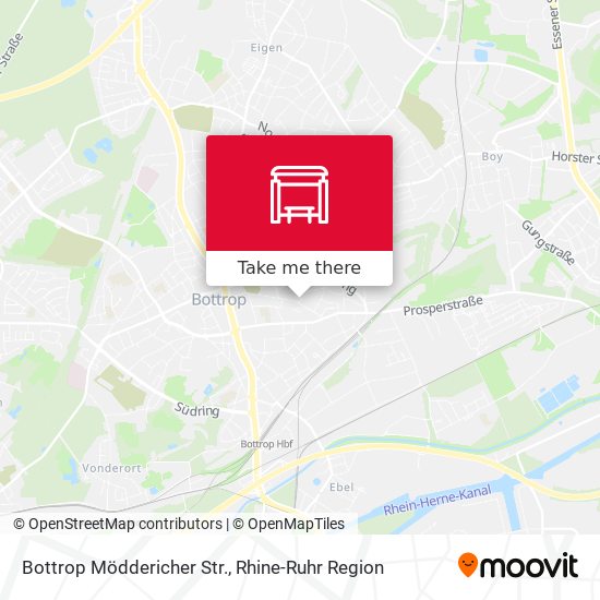 Bottrop Möddericher Str. map