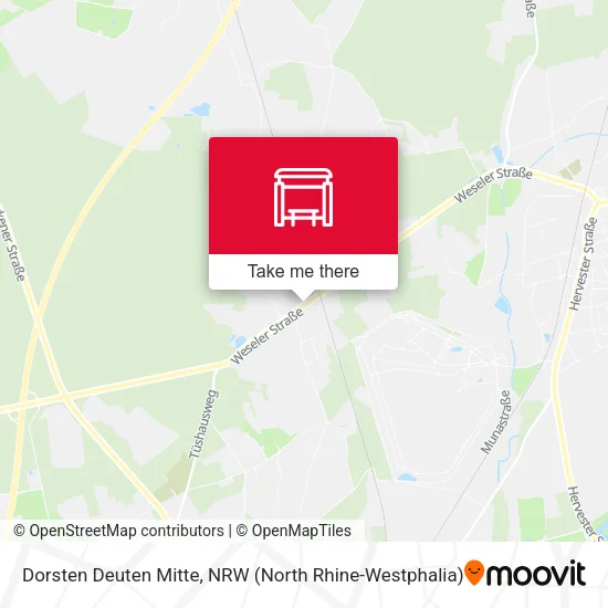 Карта Dorsten Deuten Mitte