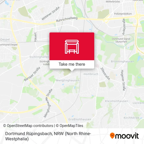 Dortmund Rüpingsbach map